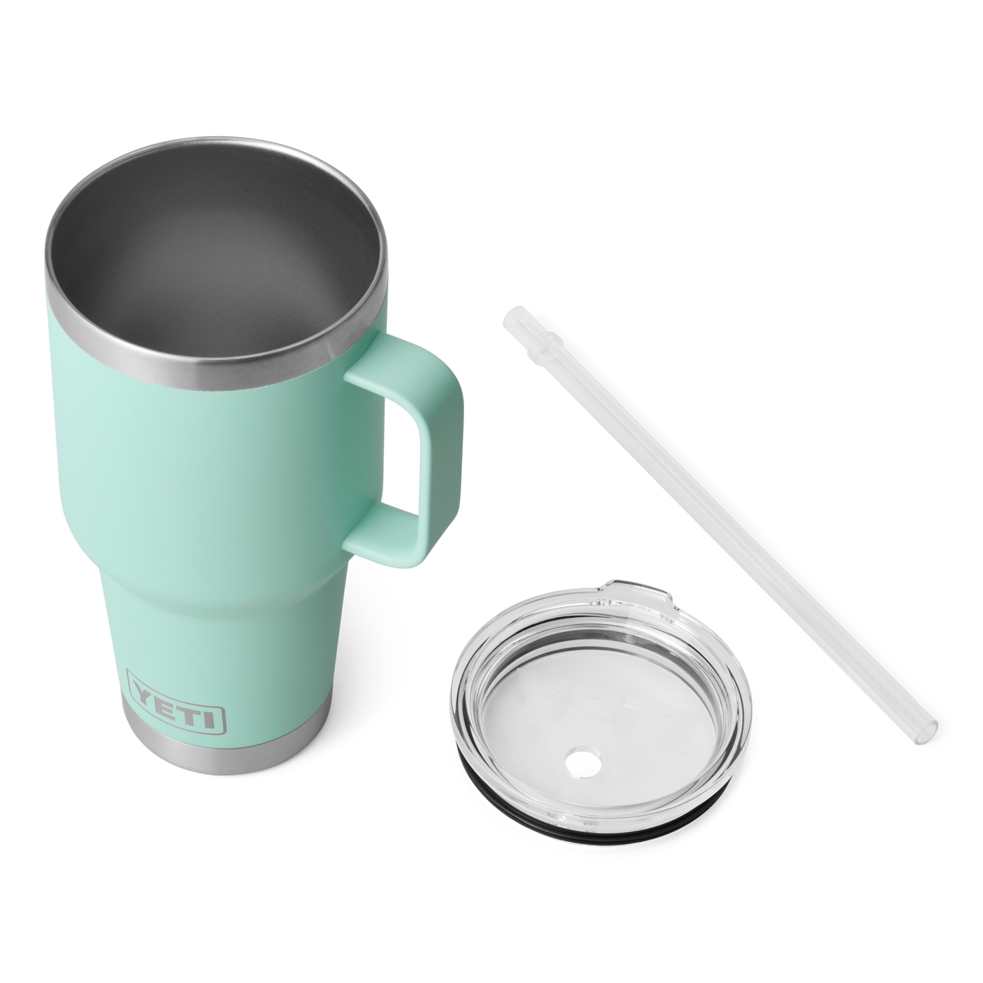Rambler Silicone Straw Lid Small Seafoam