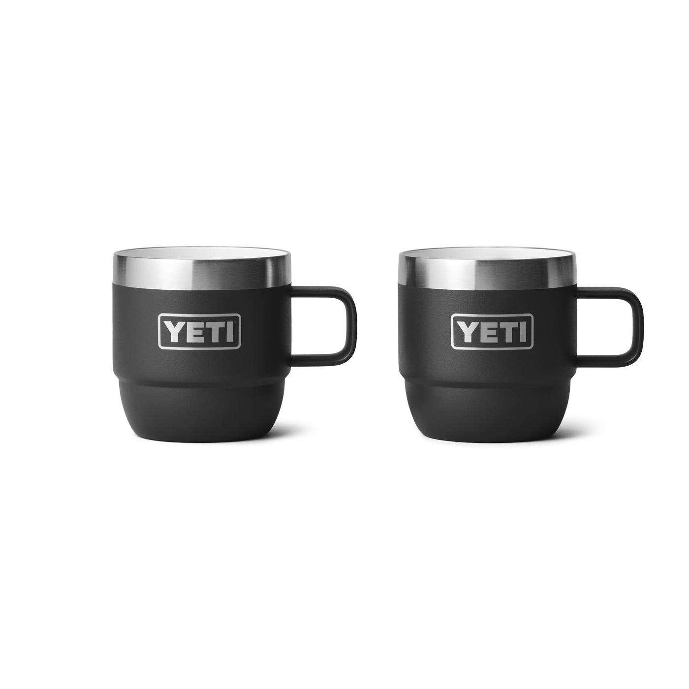 6 OZ STACKABLE MUGS Black Black