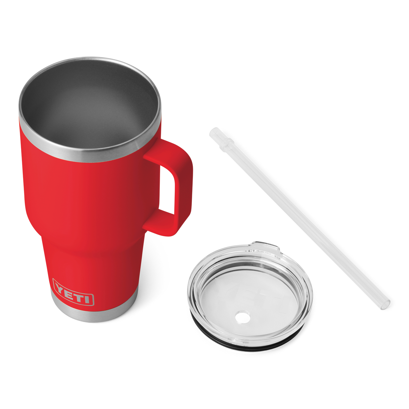Rambler Silicone Straw Lid Small Rescue Red