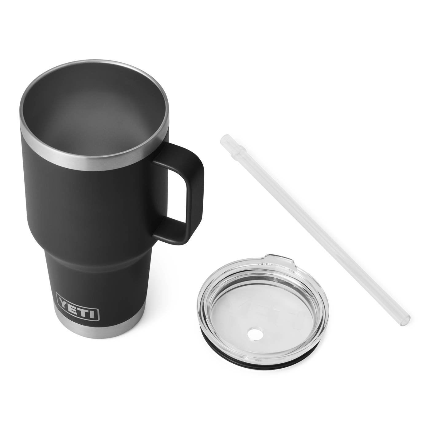 R20 Travel Mug Straw Lid Black