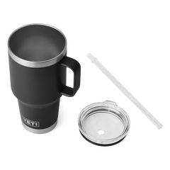 R20 Travel Mug Straw Lid Black