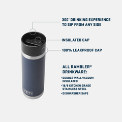 Rambler 18oz Bottle HotShot Black