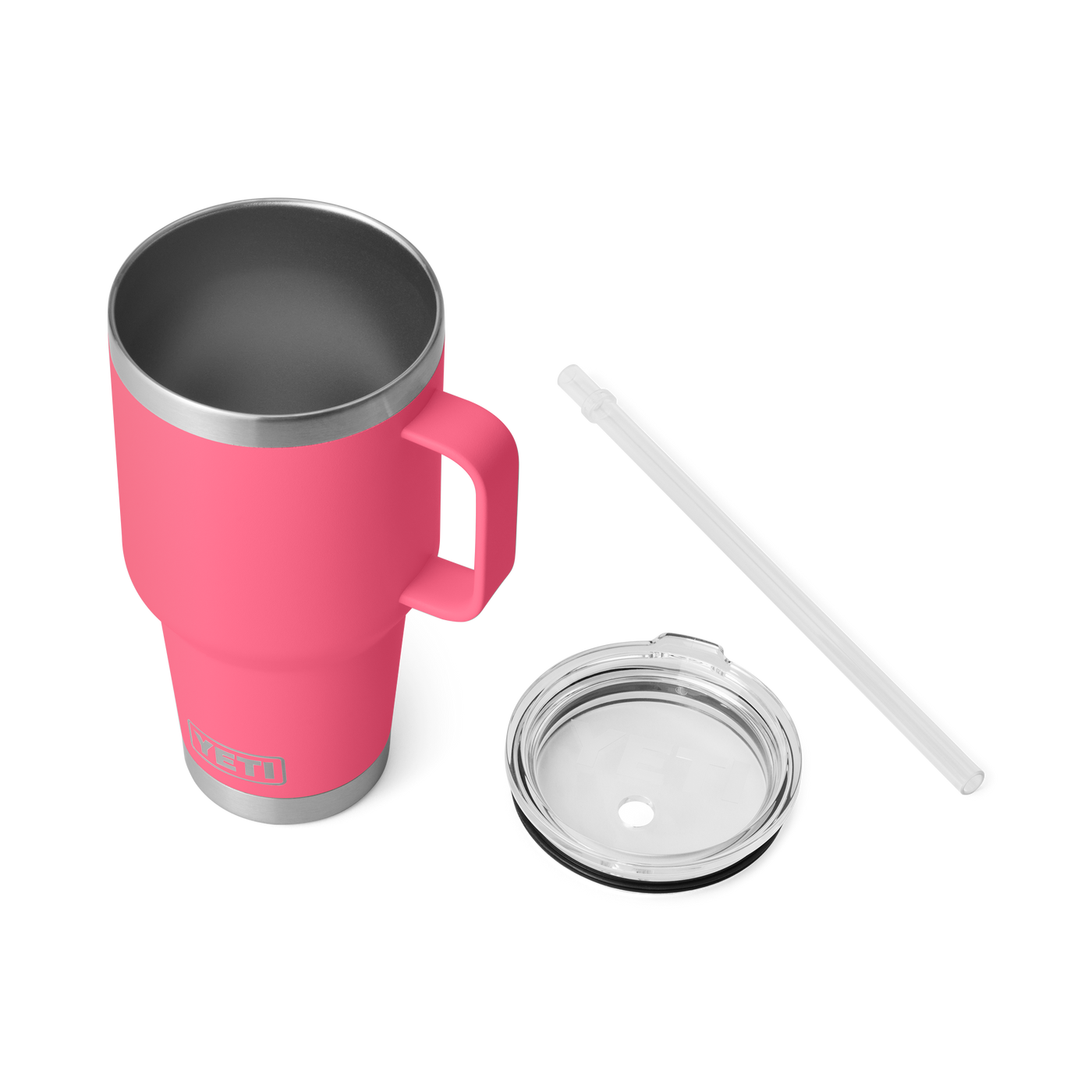 Rambler Silicone Straw Lid Small Tropical Pink