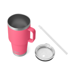 Rambler Silicone Straw Lid Small Tropical Pink