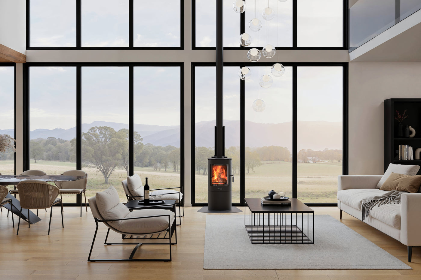 Masport Akaroa MKII Wood Fire with Ash Pan and 4.2m Flue kit