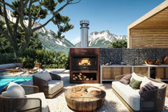 Masport Matakana Corten Cabinet and Flue
