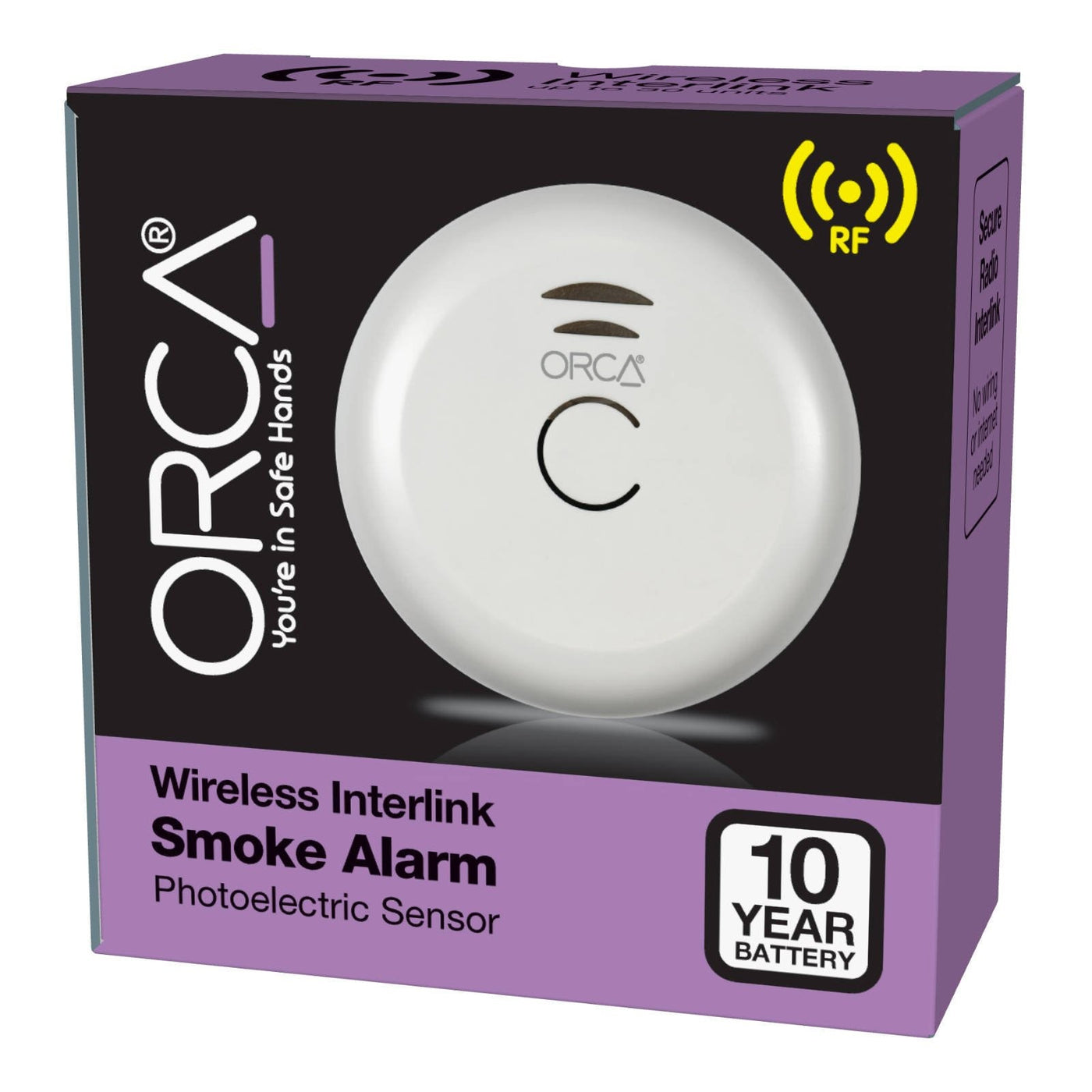 OM866S-10RF Orca Smoke Alarm Wireless 1pk