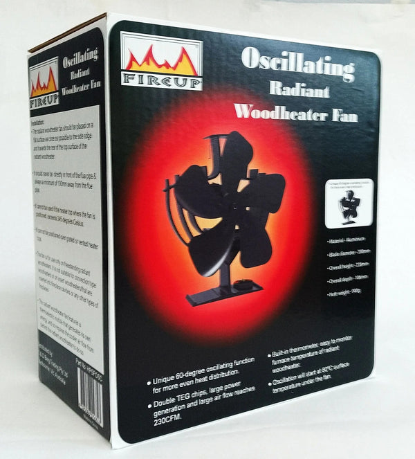 Oscillatin Radiant Woodheater Fan